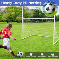 2 in 1 Kids Soccer Goal with PE Netting&UPVC Pipe Frame for Park Backyard