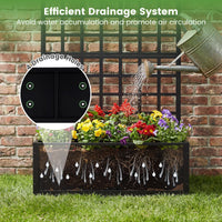 Metal Raised Garden Bed with Trellis, 90 x 40 x 180 cm Galvanized Planter Box