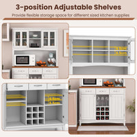 Kitchen Buffet with Hutch Tall Kitchen Pantry Cabinet