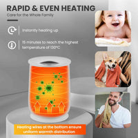 Towel Warmer Bucket with Flip-top Lid and Fragrance Holder