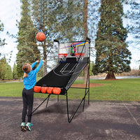 Basketball Arcade Game, Foldable Basketball Game W/Electric LED Digital Scoring System