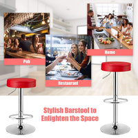 Bar stool, Pub Swivel Barstool Height Adjustable Pub Chairs, Counter Height Bar Stool W/ PU leather