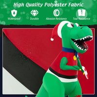 1.82M Inflatable Christmas Dinosaur with Gift for Indoor/Outdoor