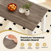Giantex 120 CM Dining Table for 4-6, Wooden Rectangular Table