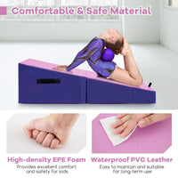 Gymnastics Tumbling Mat with EPE Foam and Non-slip PVC Leather