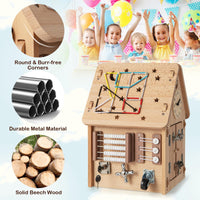 Multi-purpose Busy House with Sensory Games for Boys & Girls Ages 3 + Years Old