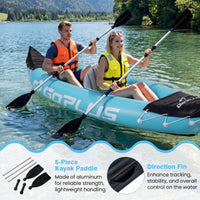 Inflatable Kayak 2 Person, 10.5 FT Tandem Touring Kayak