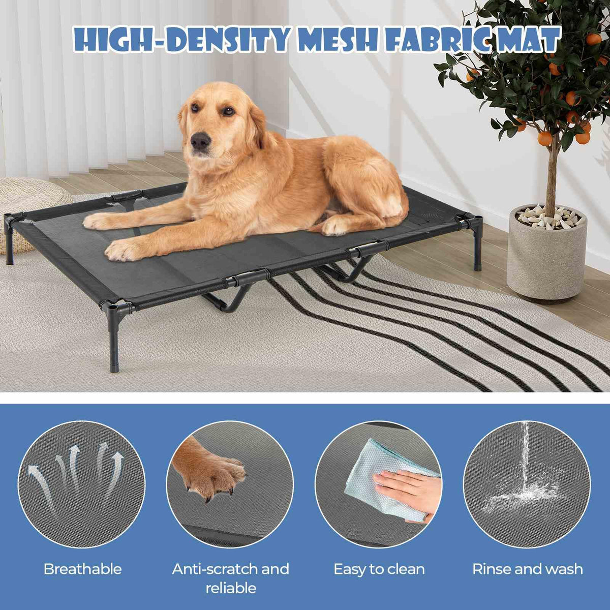 132cm Elevated Dog House for Large Breeds