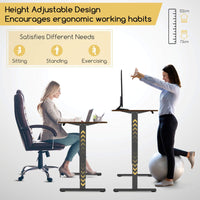 Electric Standing Desk with 3 Memory Height Settings and 2 Hanging Hook