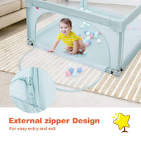 Playpen Baby Toddlers Safety Activity Fence with 50 Ocean Balls