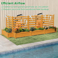Air Conditioner Fence with Planter Box and No-Dig Kit
