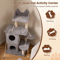 Cat Tree for Large Cats, 123 CM inch Cat Tower with 2-Story Condo