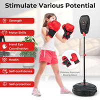 Punching Bag Boxing set with Punching Speed Ball for 5+ Years Old Boys & Girls