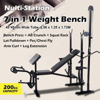 Foldable Weight Lifting Bed, Multifunctional Weight Lifting Bench