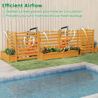 Air Conditioner Fence with Planter Box and No-Dig Kit