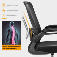 Giantex Adjustable Drafting Chair, 360° Swivel Designed Mesh Fabric Chair, Executive Chair for Working Studying Gaming