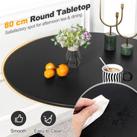 Giantex Round Dining Table, 80 cm Tulip Table with Anti-Slip PP Ring