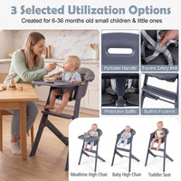 3-in-1 Washable Baby High Chair