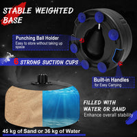 Punching Bag with Stand and 4-Position Adjustable Height Setting