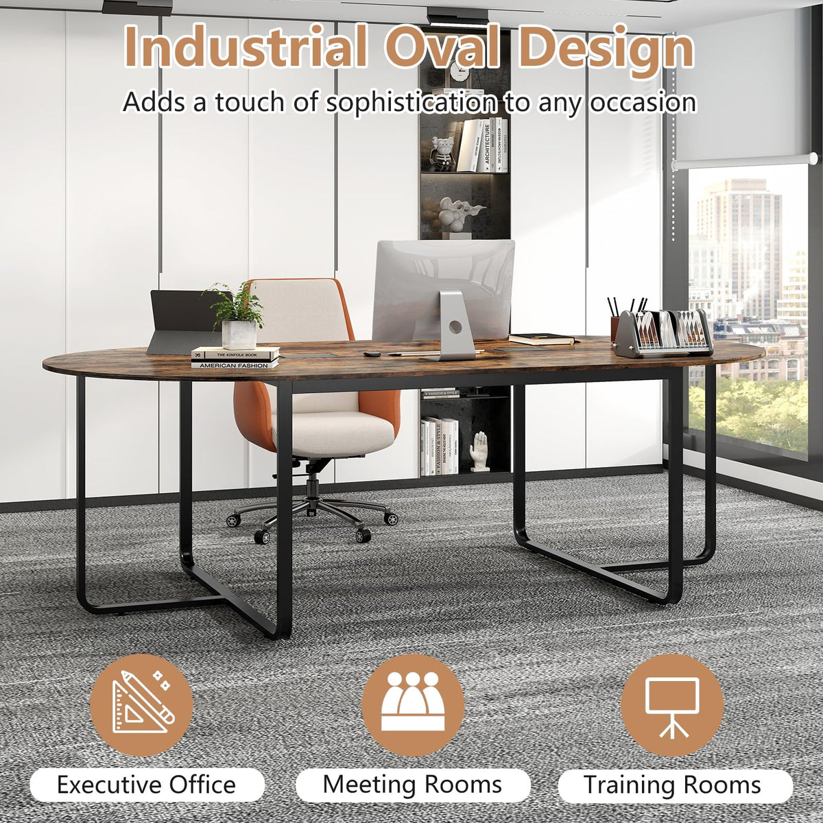 240.5cm Oval Conference Table