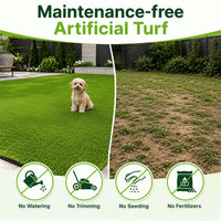 Artificial Grass Rug, 5 x 1M Synthetic Turf Roll w/20 mm Pile Height