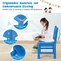 3-Piece All-Weather Kids Table & Chairs Set for Home & Backyard