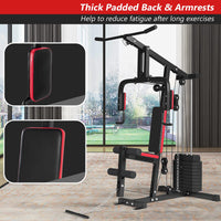 Ergonomic Workout Equipment with Pulley, Arm and Leg Developer for Total Body Training