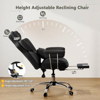 Executive Desk Chair w/Retractable Footrest