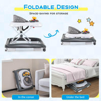 Foldable Baby Walker Toddler Activity Center Push Walker
