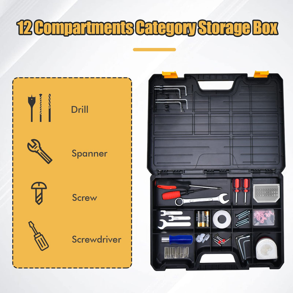 Folding Step Ladder with Wide Pedal for Kitchen