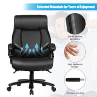Giantex Massage Office Chair, PU Leather Computer Gaming Chair, Rolling Executive Managerial Chair