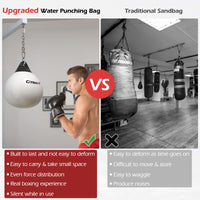 Water Punching Bag, 45cm 50kg Heavy Punching Bag with Adjustable Metal Chain