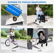Door Threshold Ramp, 86.5 x 54 x 10.5 cm Rise Wheelchair Threshold Ramp