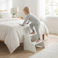 Foldable Toddler Tower with 3 Using Modes Step Stool Standing Kitchen Tower