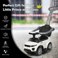 3 in 1 Kids Ride On Push Car, Sliding Walking Car with Horn, Music, Light