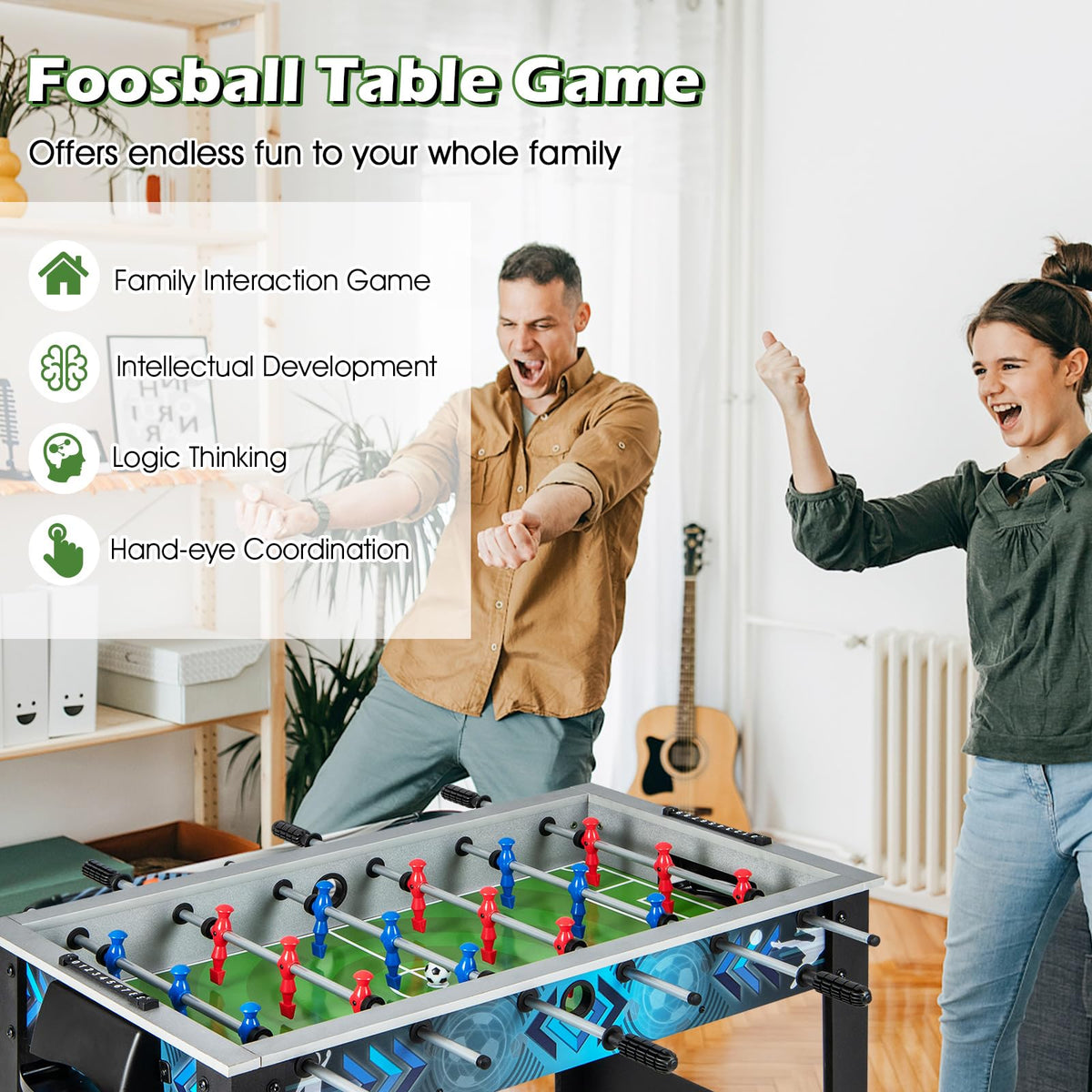 Giantex Foosball Table, 37.5" Foosball Table Adult Size