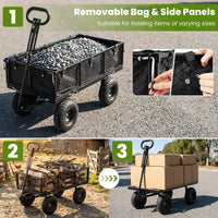 400 KG Utility Wagon with 26 CM All-Terrain Tires and Rotating Handle
