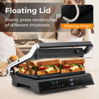 3 in 1 Indoor Grill with Nonstick Grill Plates & Removable Drip Tray