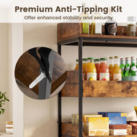 Giantex 5-Tier Food Storage Rack, Retail Snack Display Shelf