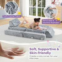 10 Pieces Modular Toddler Sectional Sofa Glow in the Dark