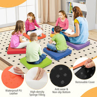6 PCS Square Floor Cushions, Soft Sponge Floor Pillows