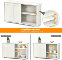 Giantex Buffet Sideboard Cabinet, Home Storage Cabinet Shelf