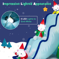 220CM Inflatable Polar Bear Slide Scene for Christmas Decoration