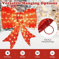 93 CM Lighted Christmas Bow Decoration