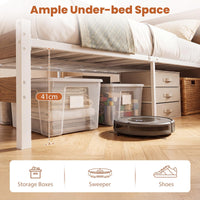 Giantex Single Size Metal Bed Frame w/3 Drawers & Storage Cubes, Industrial Platform Bed