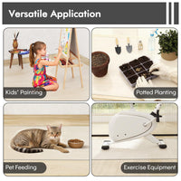 180 x 160 cm Office Chair Mat with Transparent PVC for Hardwood Floor