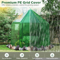 198 x 172 x 190cm Walk-in Greenhouse with PE Cover for Winter