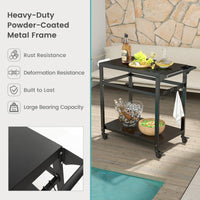 Giantex Outdoor Grill Cart - Pizza Oven Stand Table