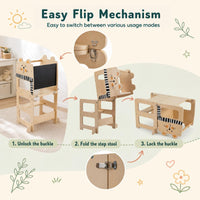 3-in-1 Toddler Kitchen Step Stool