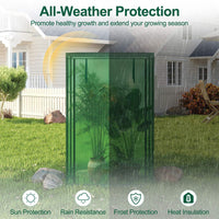 Portable Mini Greenhouse, Heavy Duty PE Cover, Elector-Coating Metal Frame